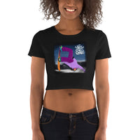 Snowboard Grab - Women’s Crop Tee - Designed by @Slowthrez