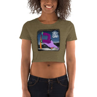 Snowboard Grab - Women’s Crop Tee - Designed by @Slowthrez